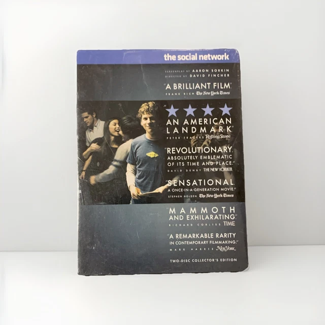 THE SOCIAL NETWORK (DVD) Two Disc Collector's Edition NEW Factory