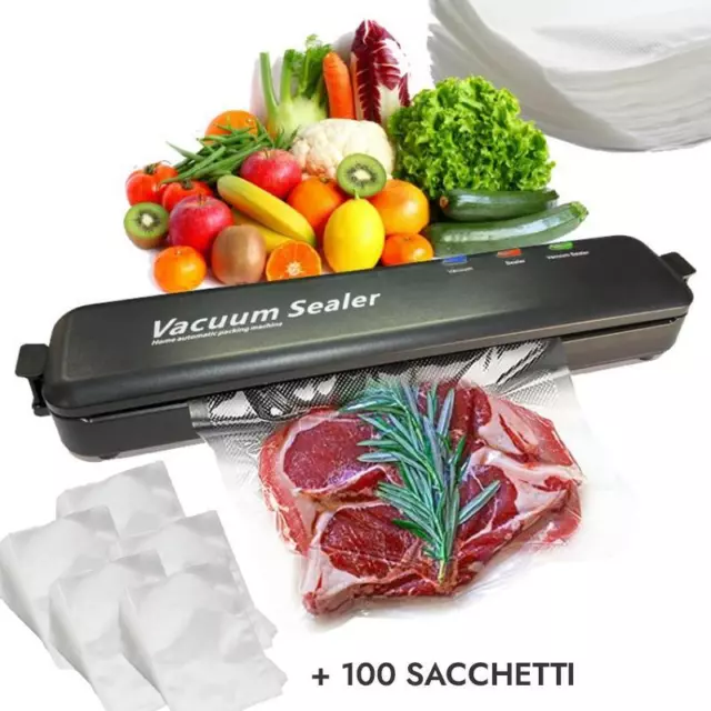 Macchina per sottovuoto alimenti PROFESSIONALE 30 Cm sotto vuoto +100 Sacchetti