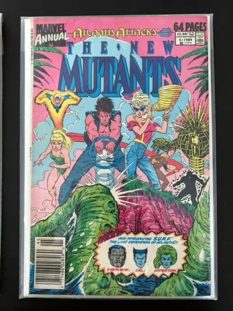1989 Marvel Comics - The New Mutants #5 Atlantis Attacks Annual (VF/NM)