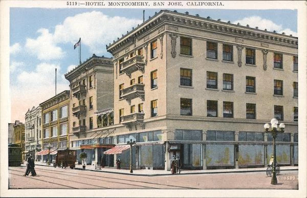 San Jose,CA Hotel Montgomery Santa Clara County California Pacific Novelty Co.