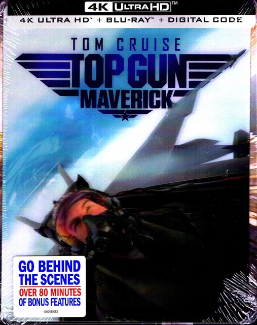 TOP GUN MAVERICK 4K Bluray UHD Steelbook Walmart Tom Cruise Lenticular