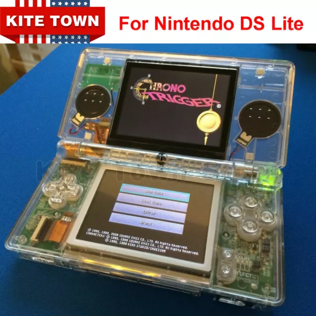 Transparent Clear White Full Housing Shell Case For Nintendo DS Lite NDSL DSL