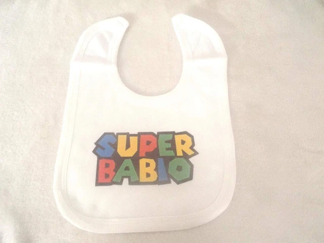 Bébé Babio Mario Jeux Inspiré Unisexe Salive Serviette Bavoirs, Couche Absorbant