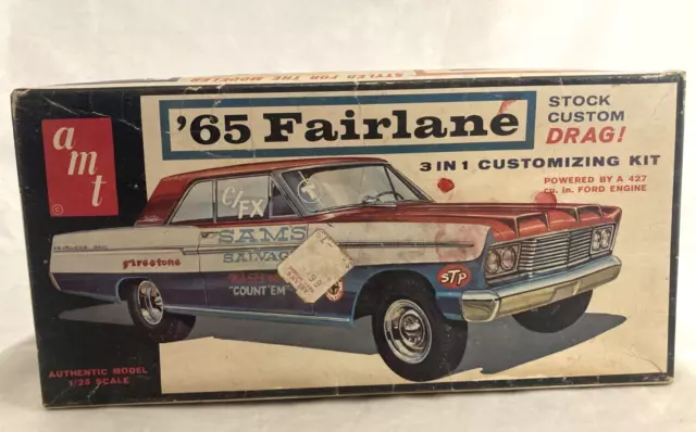 1/25 AMT 1965 Ford Fairlane model kit, Rebuilder in box