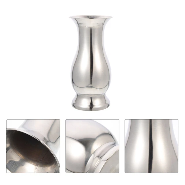 Stainless Steel Aesthetic Room Decor Vase Moroccan Decor Home Round