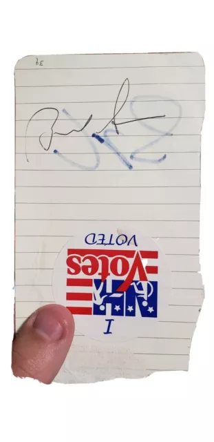 Bernie Sanders and Ted Cruz Autograph from 2016 Presidential Election