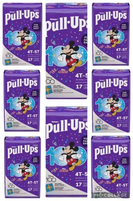 Huggies Pull Ups Training Pants For Boys Size 4T-5T: 38-50lbs