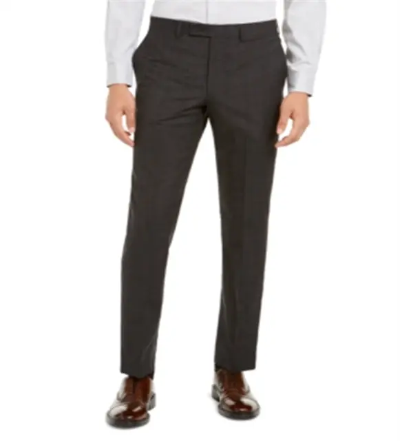 DKNY Men's Hudson Wool Office Dress Pants Gray Size 30X30