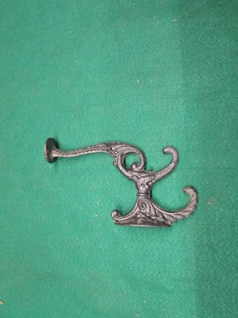 Antique Looking Cast Iron Hall Tree Hooks Set Of 6 Victorian Hall Seat Hooks 2