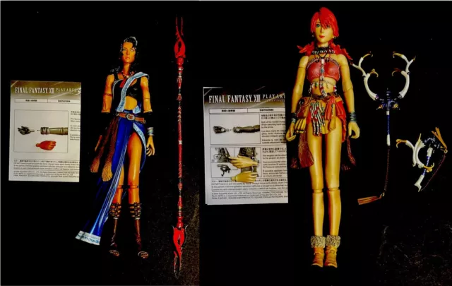 Square Enix Final Fantasy Play Arts Kai: Oerba Yun Fang & Vanille Figures Loose