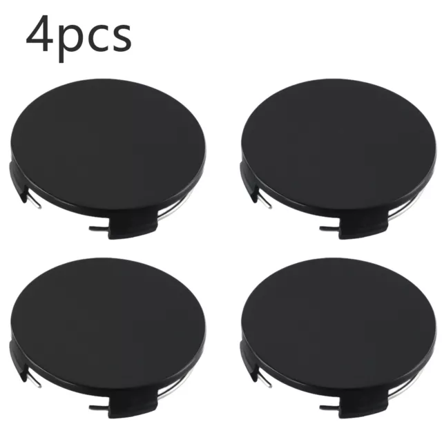 4x 59mm/65mm Universal Car Wheel Centre Hub Cover Center ABS Rims Cap Black New