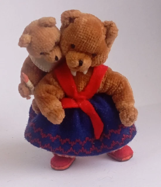 Ourson en péluche ancien articulés, Créations Dany Paris, teddy bear