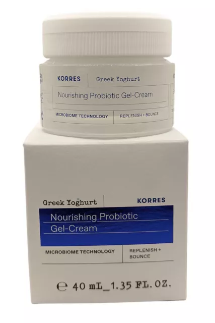 Korres Visage Gel-Crème Nourrissant Probiotique 40ml Avec Grec Yaourt