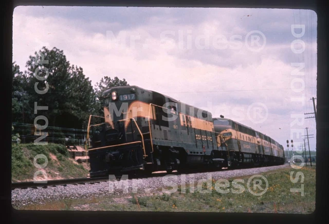 Duplicate Slide SAL Seaboard Air Line GP9 1917 & 4 Action