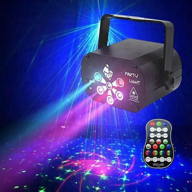 480 Muster Mini Laser Projektor Light Bühnenlicht DMX RGB LED USB Party DJ Disco