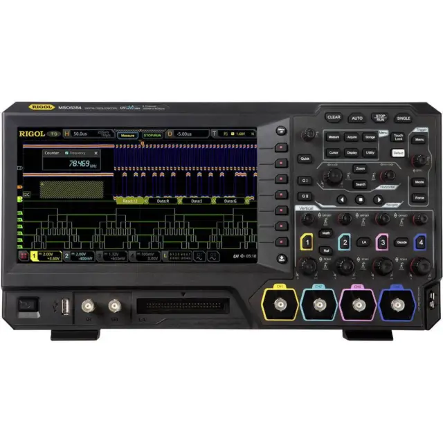 Oscilloscope numérique Rigol MSO5074 70 MHz 8 Géch/s 100 Mpts 8 bits