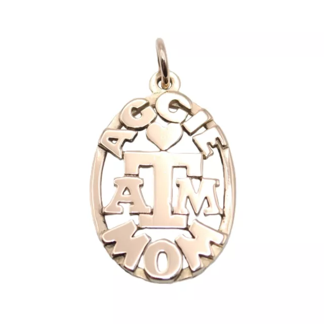 James Avery 14K Yellow Gold TEXAS A&M "AGGIE MOM" CHARM or PENDANT - Retired