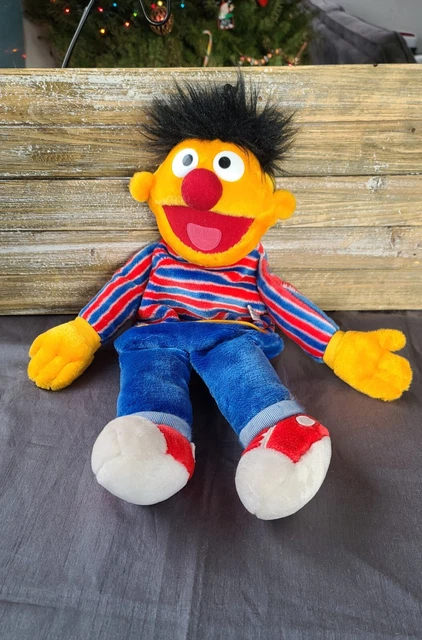 RARE! Ernie Sesame Street Vintage Plush Jim Henson Muppets Water Bottle PJ Cover