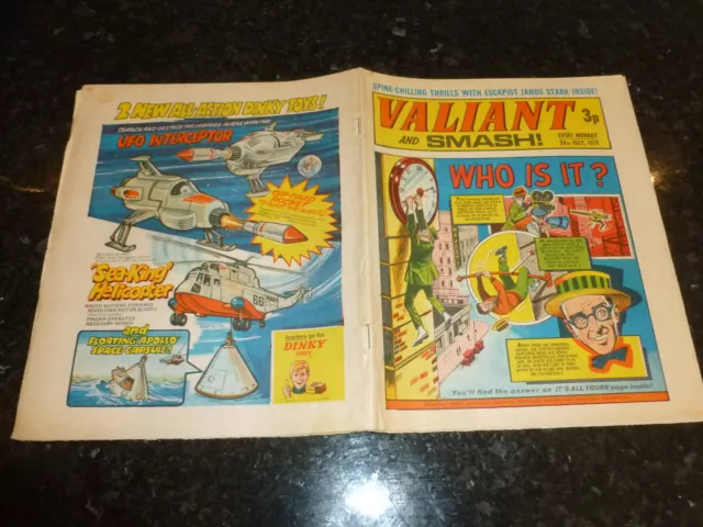 VALIANT & SMASH! Comic - Date 24/07/1971 - UK IPC Paper Comic