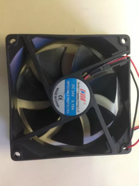 FH 24VOLT DC  COMPUTER  INVERTER COOLING FAN 90 X90 X24mm  IMPEDANCE PROTECTED