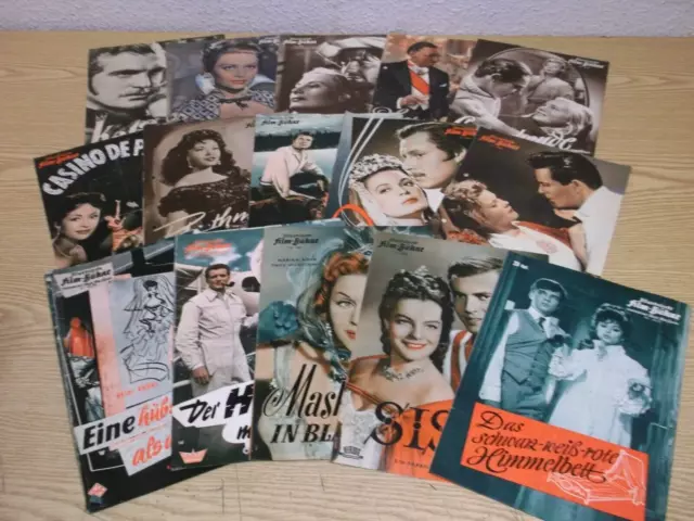 50er 60er Illustrierte Film Bühne Konvolut 15 Stück Filmhefte 50s 60s Vintage