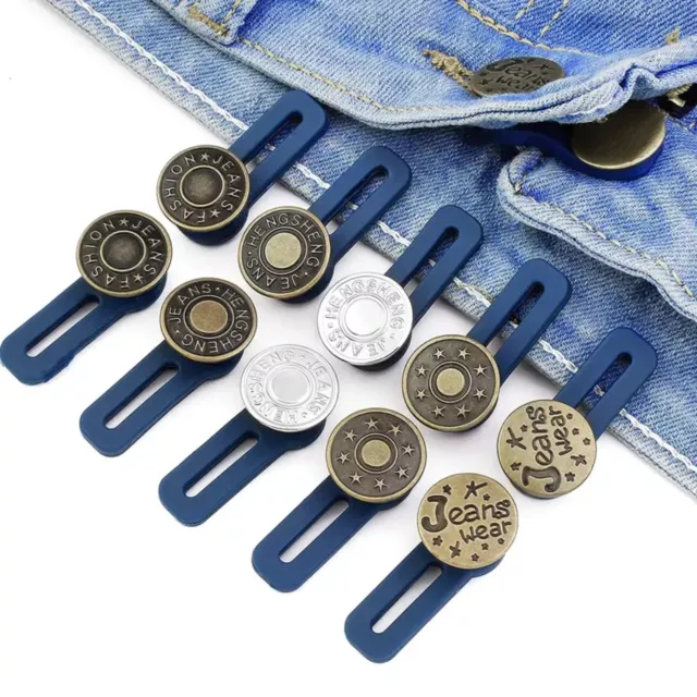 LOTTO DA 5 Pezzi Casuali Estensore per Bottoni Jeans in Vita Regolabile  Facile EUR 7,49 - PicClick IT