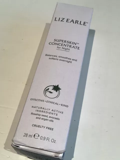 Liz Earle Superskin concentrate for night 28ml brand New genuine boxed 2