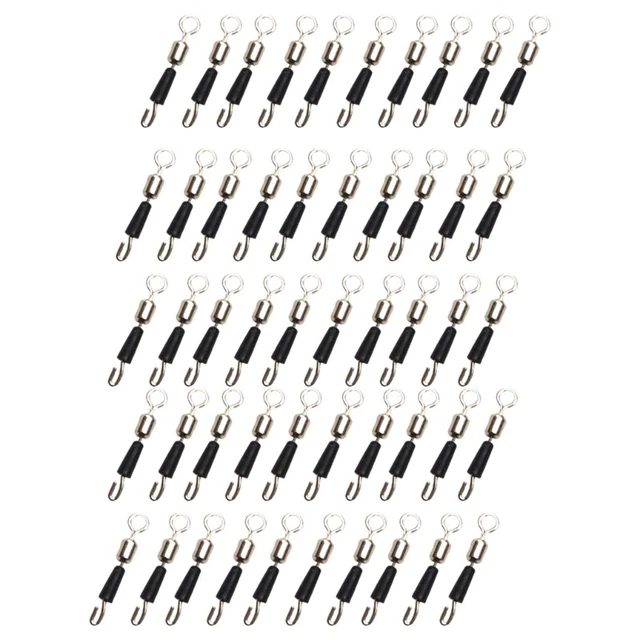 200 Pezzi Girelle Con Moschettone Per Pesca – Taglie 2# 4# 6# 8# 10# In Acciaio Al Carbonio, Scatola Organizzata - 5