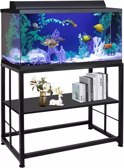 Metal Aquarium Stand 40 Gallon Fish Tank Stand , Double-Layer Detachable Design,