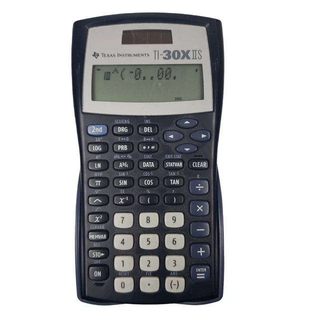 TEXAS INSTRUMENTS TI30X IIS Solar Scientific Calculator & Case Tested
