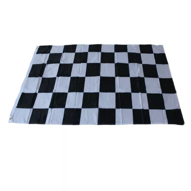 Classic Black and White Checkered Flag 3x5FT Easy to Hang on Flagpoles or Walls