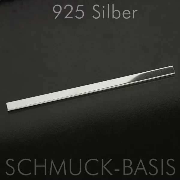 Silber Blech Silberblech echt 1,5 mm , 925er Silber Sterlingsilber 100 x 5 mm