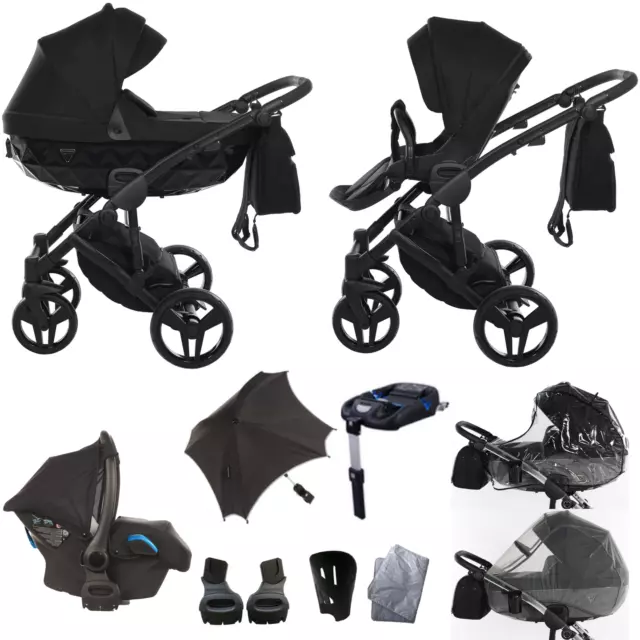 JUNAMA DIAMOND V3 Basic 2in1 3in1 4in1 BABY PRAM PUSHCHAIR CAR SEAT ISOFIX