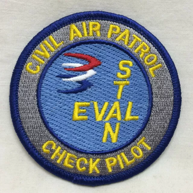 Vintage Military Patch Civil Air Patrol Check Pilot Embroidered Variant Standard