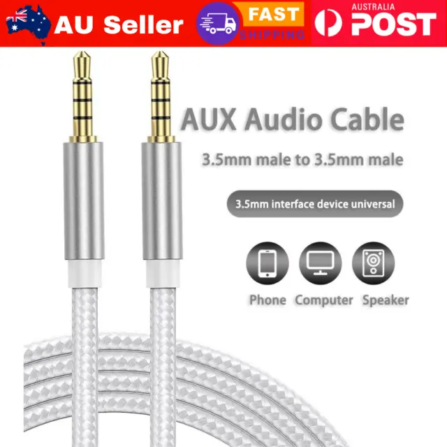 JBL AUX Cable 3.5mm Stereo Audio Extension Male to Male Auxiliary Car Phone  Cord