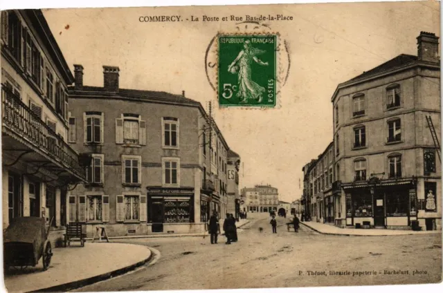CPA Commercy-La Poste et Rue Bas de la Place (231856)