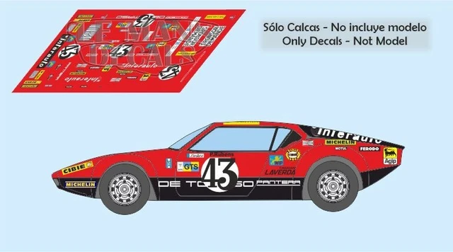 DE TOMASO PANTERA N°30 LE MANS 1972 SPARK S0521 1:43