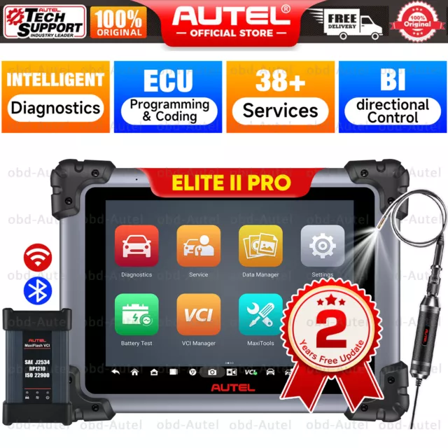 Autel Maxisys Elite II Pro Scanner 2024, 2-Year Free Update ECU Programming Tool