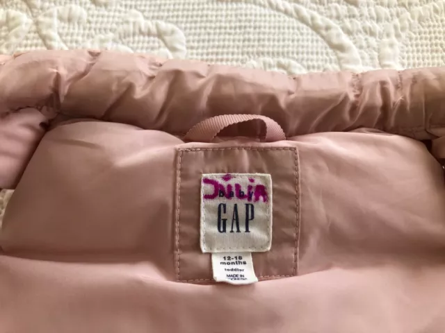 Baby Gap - Canotta Rosa - Pink Vest Jacket - 12-18 Mesi 3