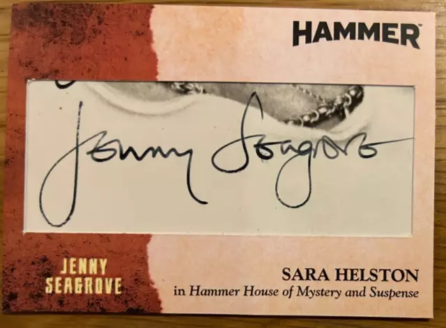 Hammer Platin Sammlung 7: Geschnittene Autogrammkarte: Jenny Seagrove As Sara Helston