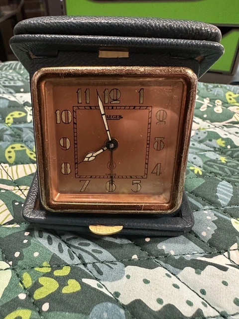 Réveil De Voyage Vintage Jaeger-LeCoultre 8 Jours – Fonctionne – Mécanique Suisse