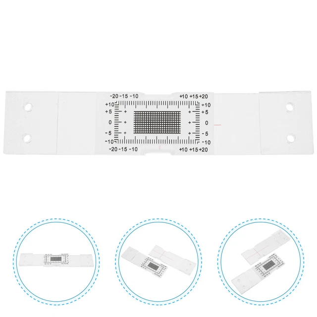 Règle Flexible PET 50 Cm - Échelle 0,1 Mm, Métrique/Anglaise - Transparente, Pliable - Pour Calibration, Mesure Précise