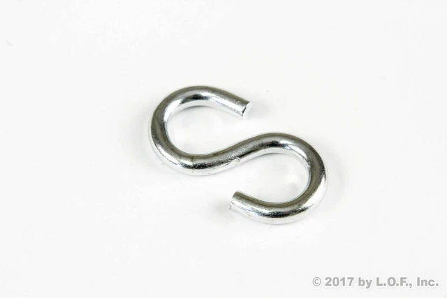 1 S-Hook 1.75 Long x 15/16" wide x 3/16 Inch ThickHeavy Duty Tarp Strap 35 Lbs