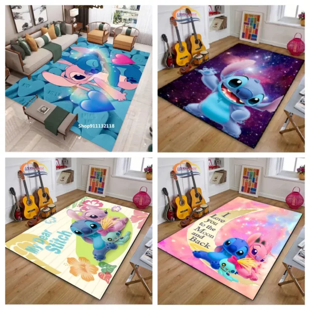 Kinderzimmer Schlafzimmer 3D Stitch Teppich Jungen Mädchen Bodenmatte Türmatte