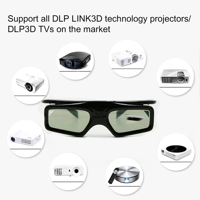 GL900 3D Glasses Comfortable to Wear Active Shutter Smart High-definition Image
