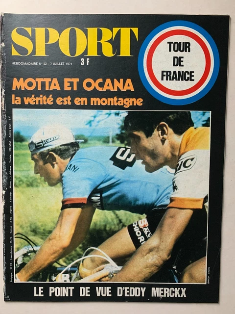 Poster Eddy Merckx / Luis Ocaña / Bernard Thévenet - Tour De France - Vintage