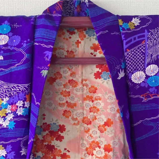 Antique Long Haori Taisho Roman Disciplined Height 91Cm No.920