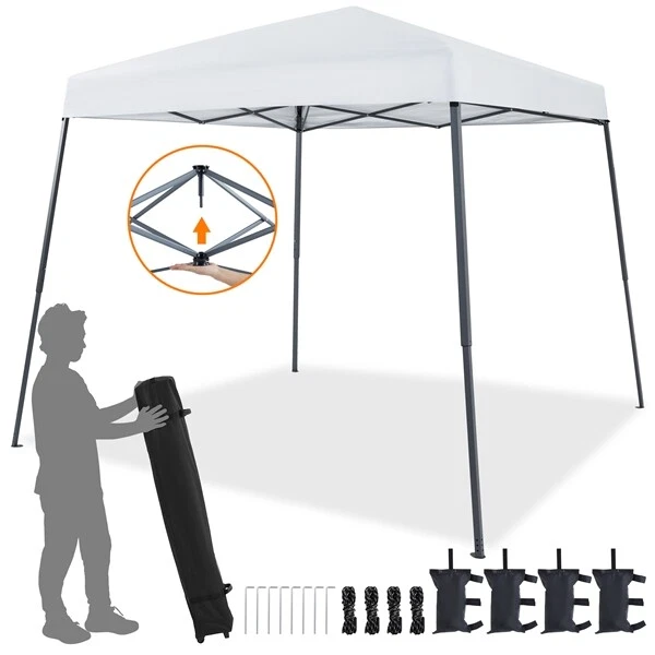 Faltpavillon 3x3 m PopUp Faltzelt Klappzelt UV-Schutz 50+/Wasserdicht Metall NEU