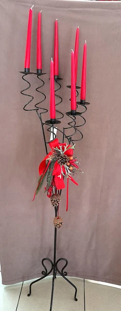 candelabro da terra nero portacandele ferro candelabri candeliere porta candele