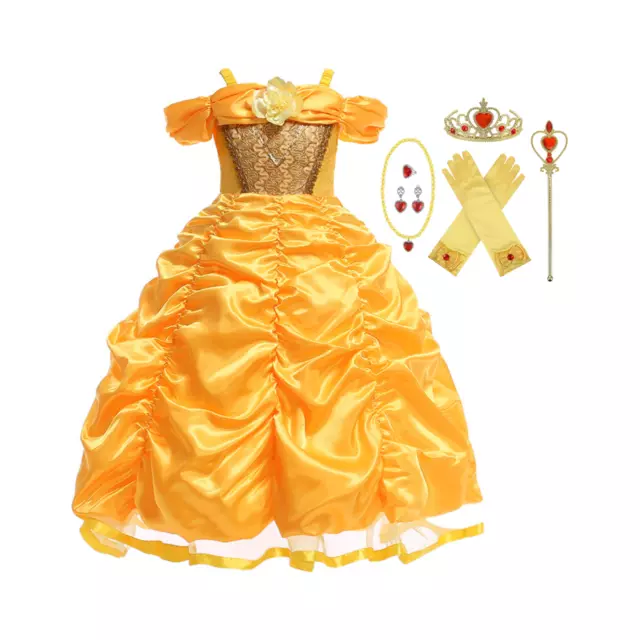 Disney-Inspired Princess Belle Beauty and the Beast Dress +Accessories